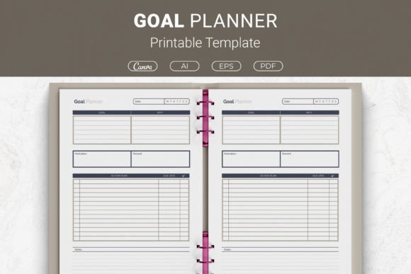 Download Goal Planner Printable Template - Goal planner Collection