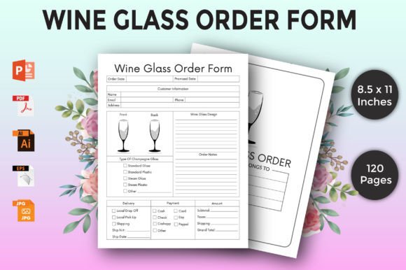 Download Wine Glass Order Form - Business Tracker - Wine glass order form Collection