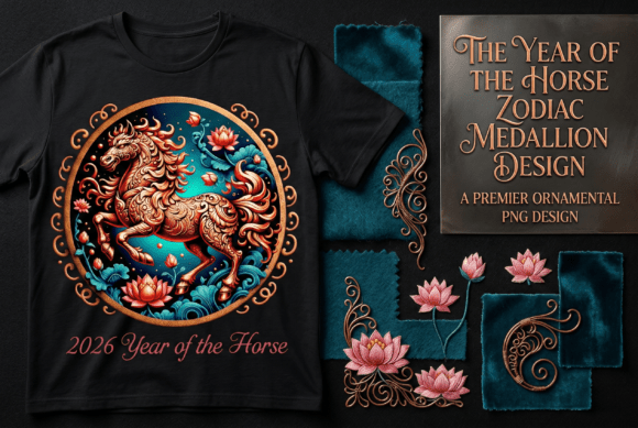Download 2026 Year of the Horse Zodiac Medallion - Year Collection