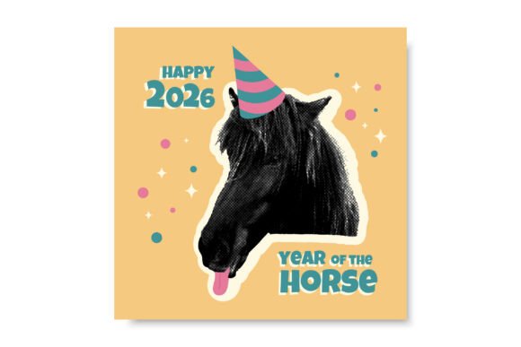 Download 2026 Year of Horse Postcard - Year Collection