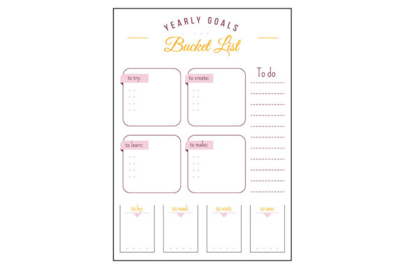 Download New Year Resolution Minimalist Planner - Year Collection