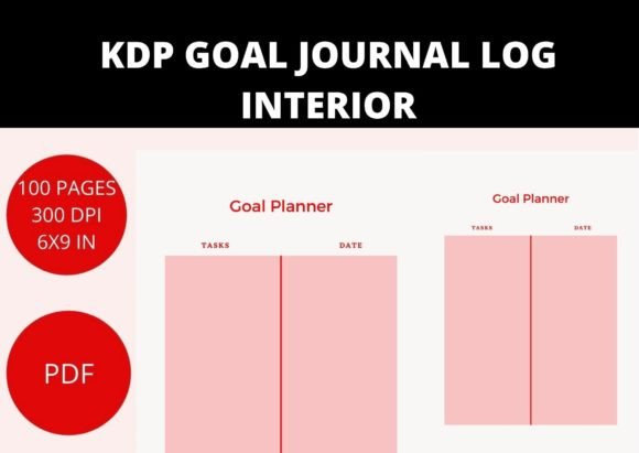 Download KDP GOAL PLANNER PDF INTERIOR - Goal planner Collection
