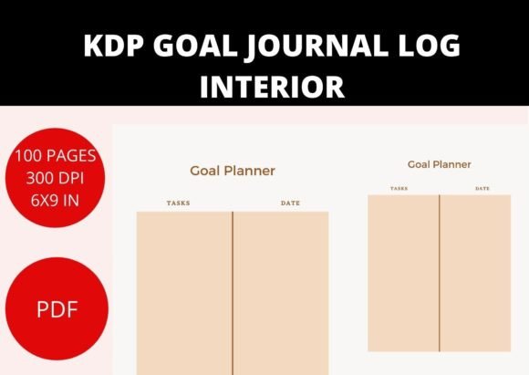 Download KDP GOAL PLANNER INTERIOR PDF - Goal planner Collection