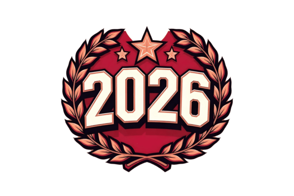 Download 2026 Year Laurel Wreath Star T-Shirt - Year Collection
