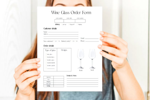 Download Wine Glass Order Form Template - Wine glass order form Collection
