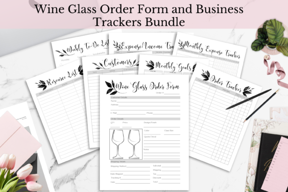 Download Wine Glass Order Form Business Trackers - Wine glass order form Collection