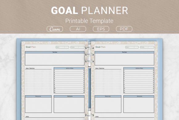 Download Goal Planner Printable Template - Goal planner Collection