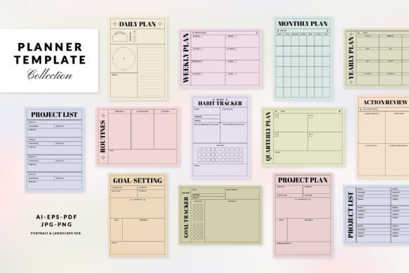 Download Printable Daily, Project, Goal Planners - Goal planner Collection